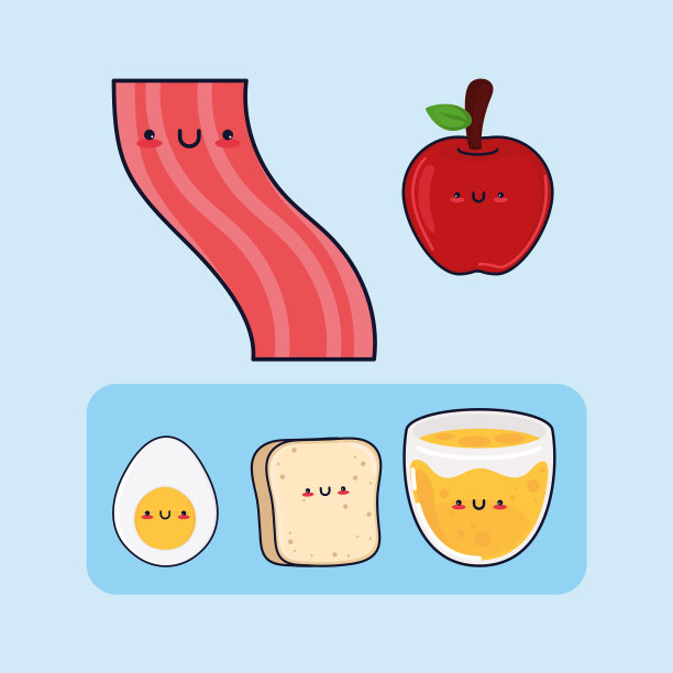 一套卡哇伊食物图片下载