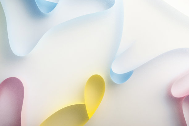 抽象的彩色形状孤立在白色上图片下载