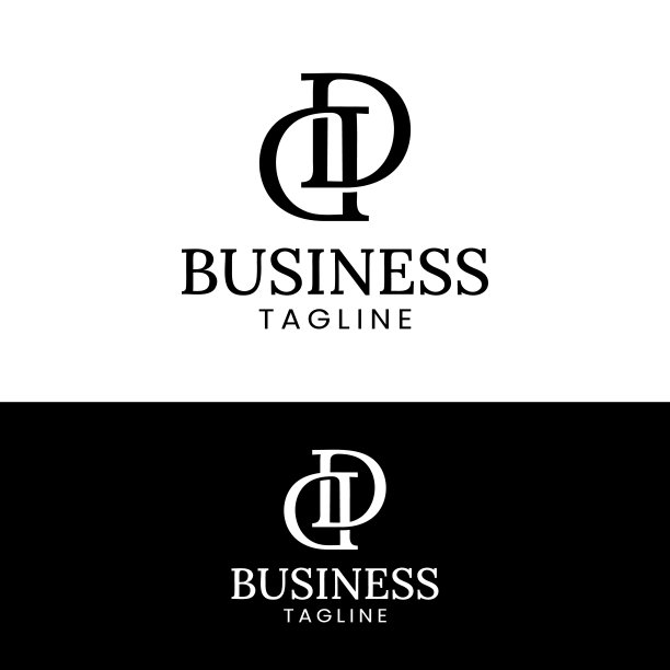 字母组合初始设计模板图片下载