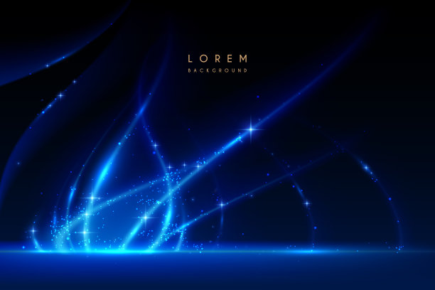 抽象蓝色光线背景图片下载