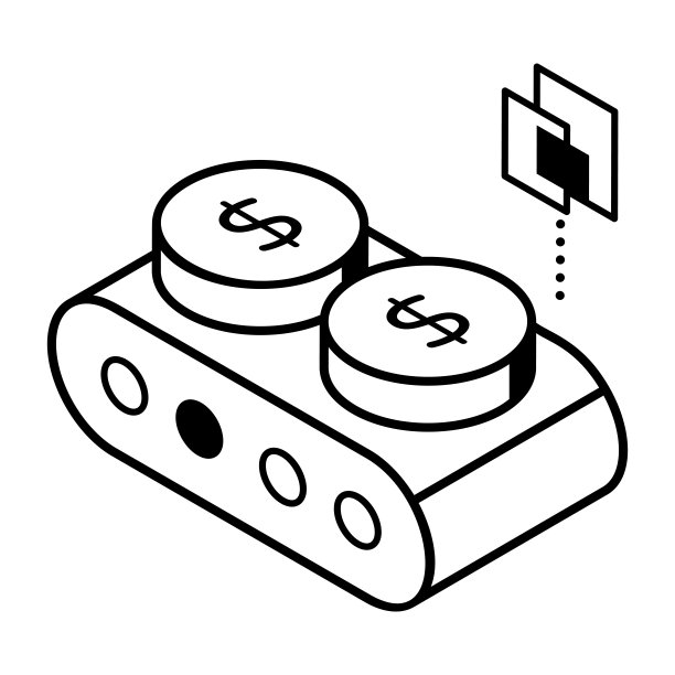 检查这个制造成本的等距线性图标图片下载