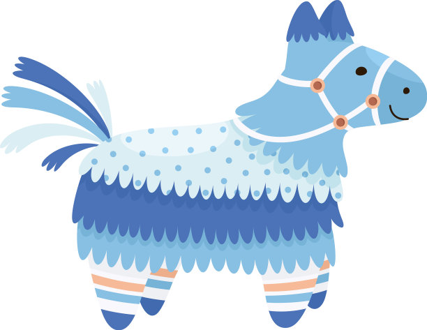 装饰成彩色玩具的墨西哥皮纳塔大羊驼图片下载