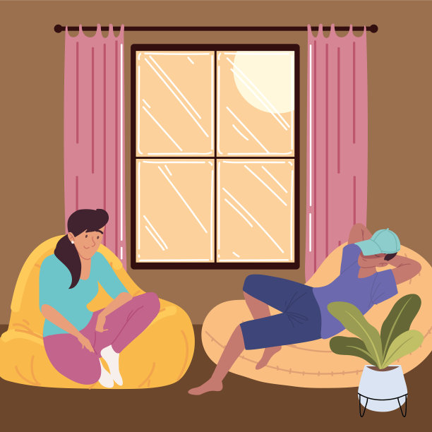 夫妻在家里放松图片下载