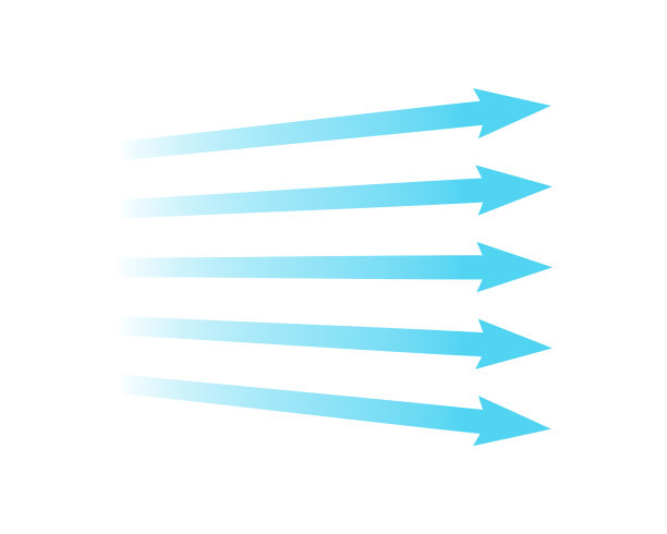 气流蓝色箭头表示气流方向图片下载