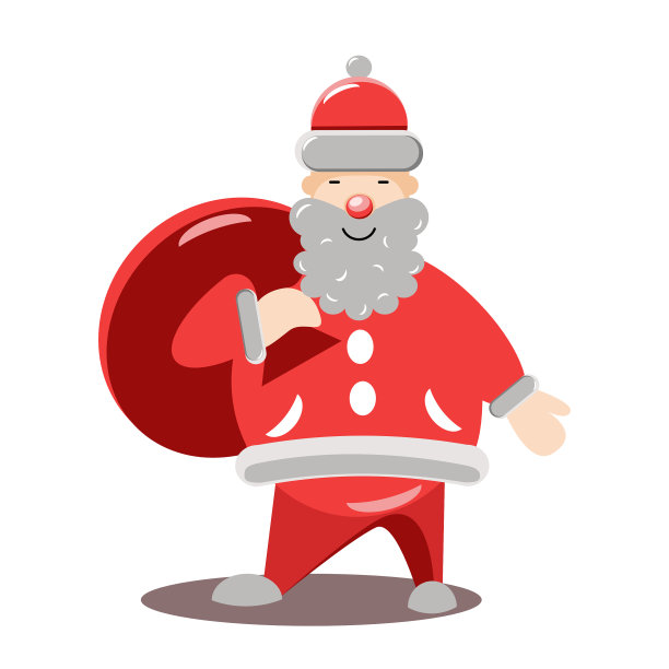 矢量人物圣诞老人素材图片