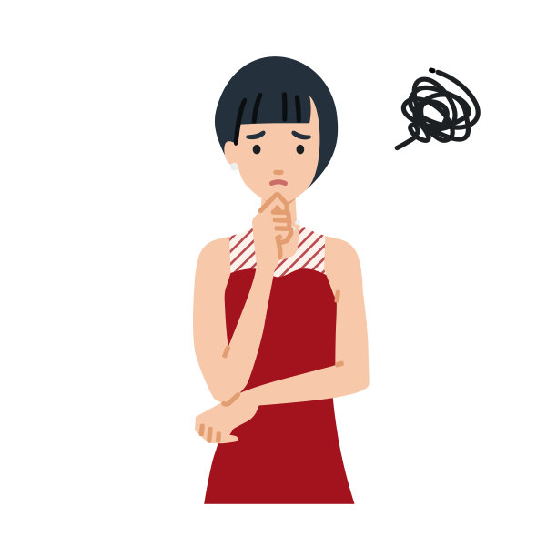 一个穿着裙子的女人用手指托着下巴站不稳图片下载