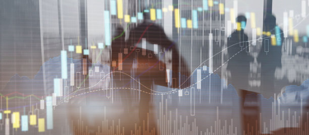 用于演示文稿和网站的通用金融背景。混合媒体图片下载
