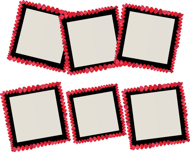 一套复古的相框与复古的风格图片下载