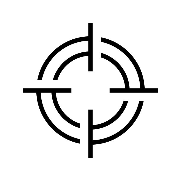 飞镖在目标图标设计矢量图片下载