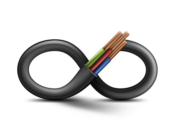 三维无限形状柔性电线电缆图片下载