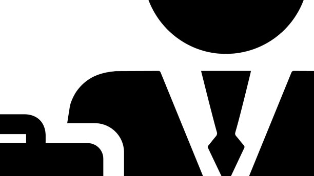 商人经理图标黑色图形图片下载