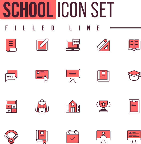 简单集合学校相关补行图片下载