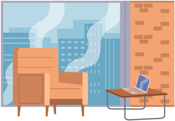 空办公室办公场所室内设计家具图片下载