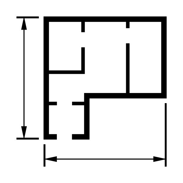 房屋平面图图标建筑草图图形图片下载