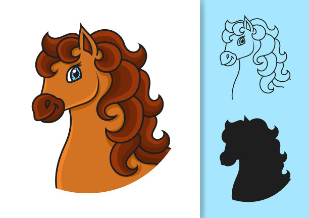 一套孤立的白色和彩色背景图片下载