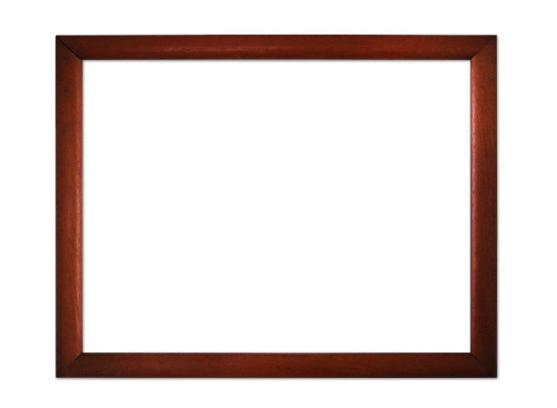 深棕色木制简单框架图片下载