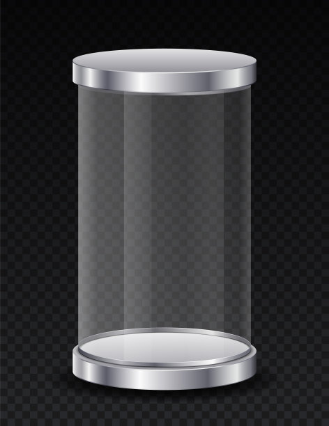 金属玻璃圆筒图片下载