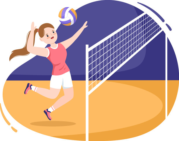 排球运动员以进攻为运动图片下载