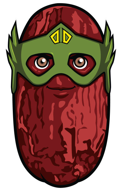 日期的超级英雄的吉祥物图片下载