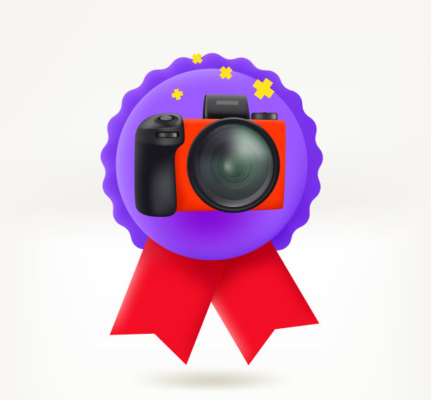 标志现代数码相机3d图标图片下载