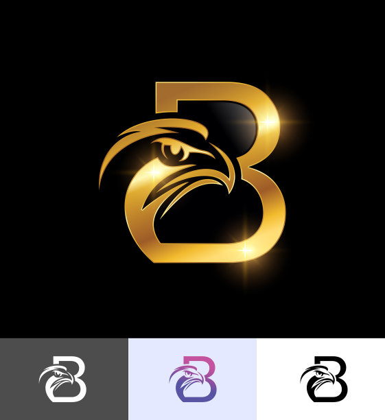 金鹰字母首字母b图片下载