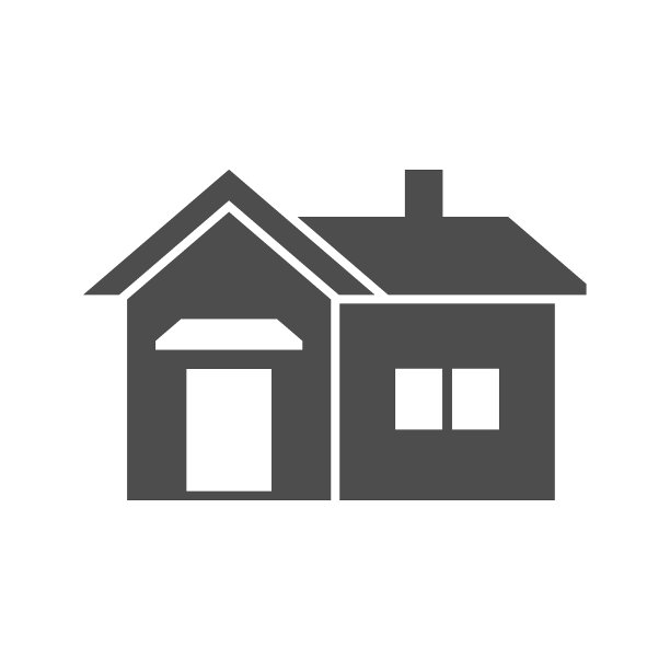 房子或家庭字形图标图片下载