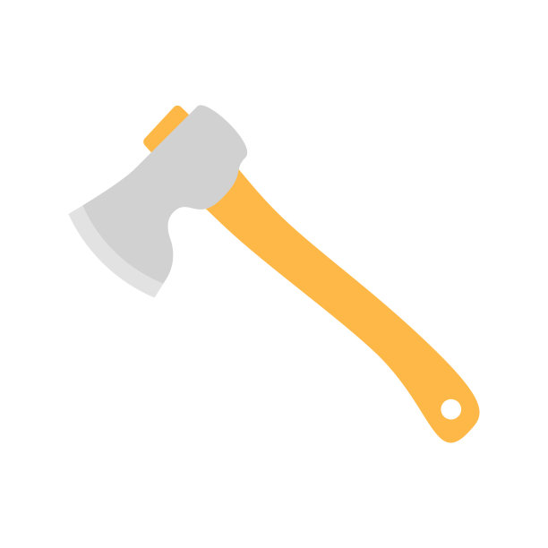 斧头孤立在白色背景上图片下载