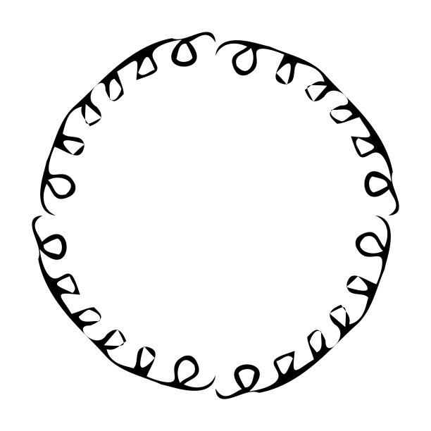 优雅的花框边廓形在手图片下载