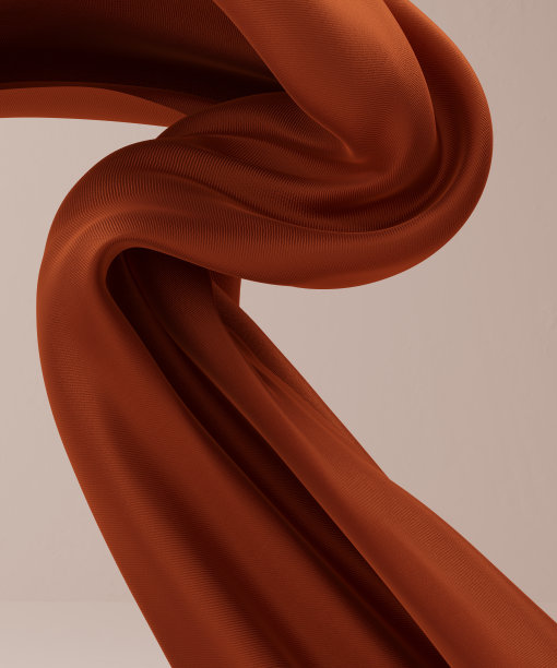 织物折叠特写在空气中的3d渲染。图片下载
