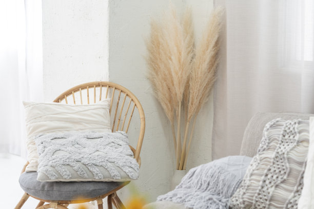 用干花装饰的房间图片下载