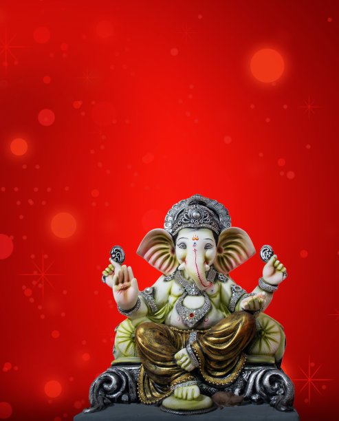 象头神，象头神节，印度象头神节背景图片下载