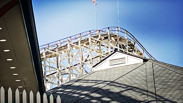 旧过山车的细节图片下载