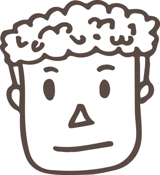 手绘人图标标志符号设计图片下载