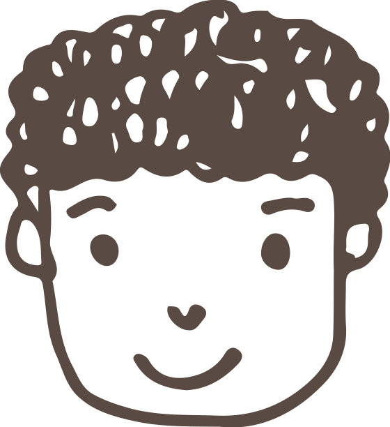 手绘人图标标志符号设计图片下载