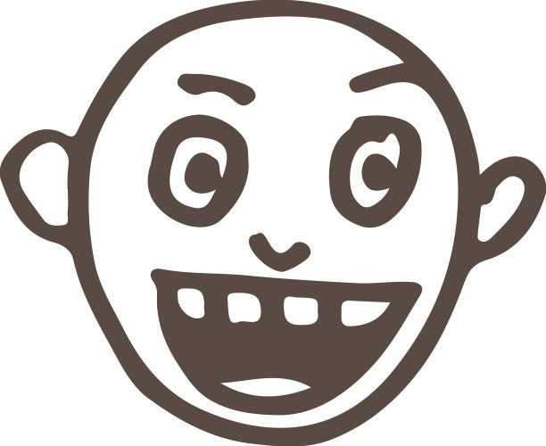 手绘人图标标志符号设计图片下载