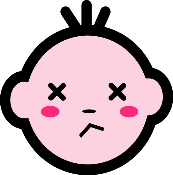 儿童情感图标标识设计图片下载