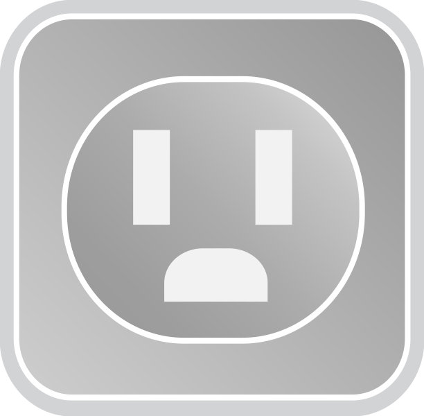 电源插座图标标志符号设计图片下载
