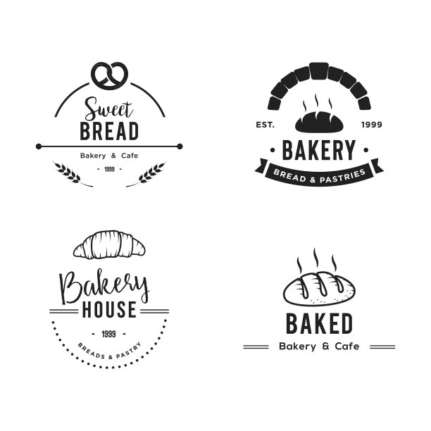面包房插图设计矢量图片下载