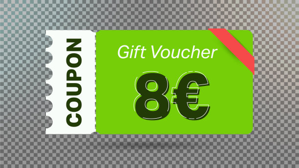 8欧元优惠券促销网站互联网图片下载