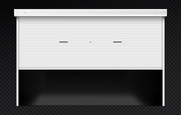 车库门的百叶窗打开了图片下载