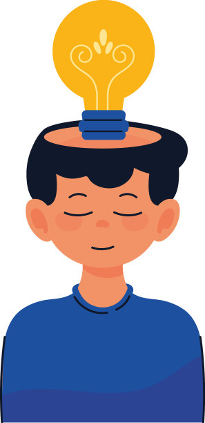 男性的创造性思维图片下载
