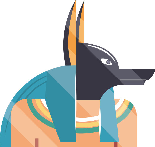 埃及豺头人身神雕像图片下载