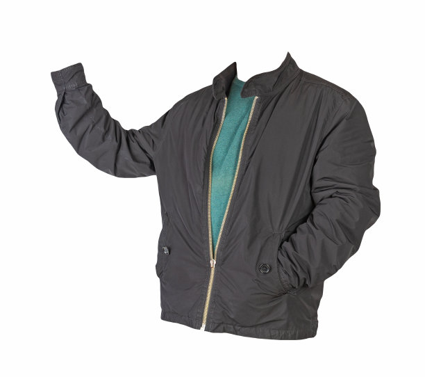 夹克和毛衣孤立在白色背景图片下载