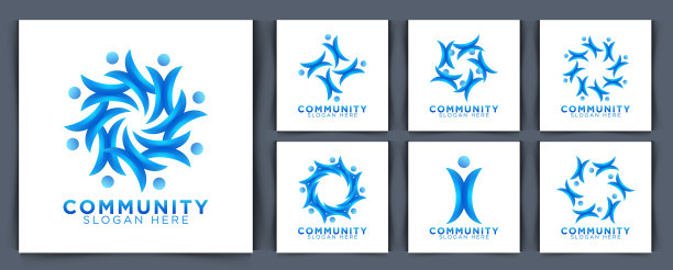 集家庭和人的标志图片下载