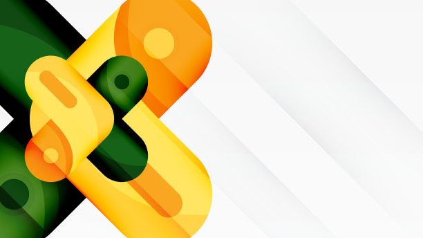 创意几何壁纸圆形箭头形状图片下载