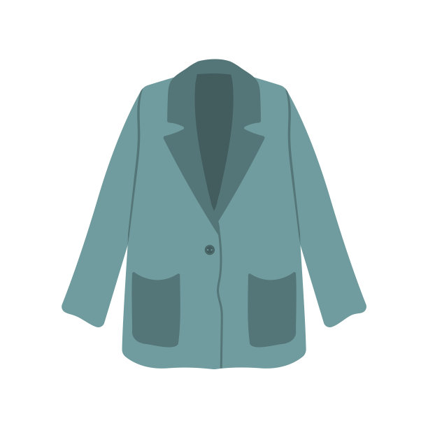 女性绿色运动夹克手绘现代时尚图片下载