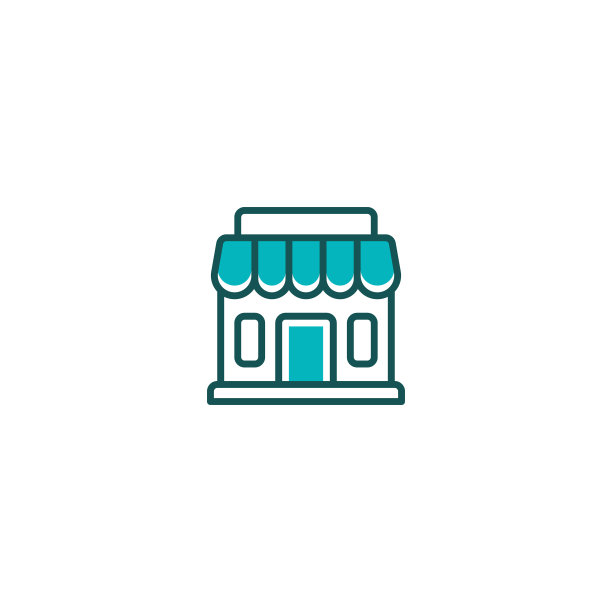 咖啡店线条图标线性风格标志为图片下载