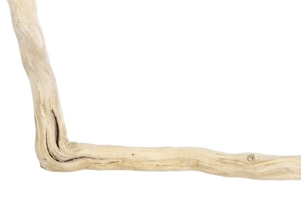 部分浮木孤立在白色上图片下载