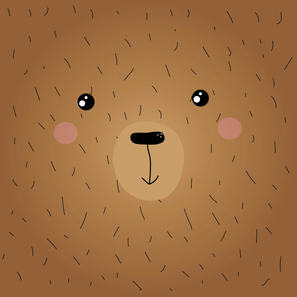 熊可爱的脸图片下载