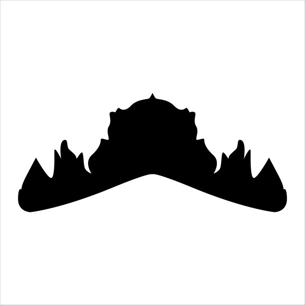 皇冠剪影黑色复古维多利亚风格图片下载